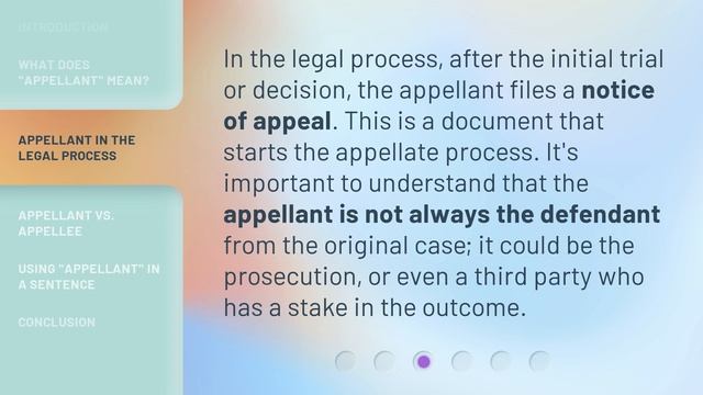 Understanding the Legal Term "Appellant" смотреть онлайн