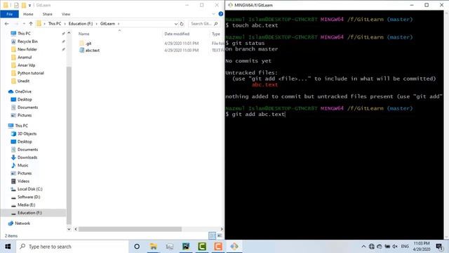 Git Bangla Tutorial 03: Git add Git Status Git commit смотреть онлайн