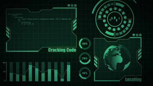 Futuristic Hacker HUD Interface - Login | + Free After Effects File смотреть онлайн