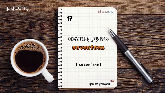 Цифры на английском с произношением и транскрипцией смотреть онлайн