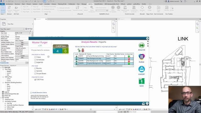 How to find and remove cad imports in Revit projects смотреть онлайн