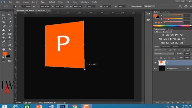 How To Create Power Point Logo In Adobe PhotoShop | Power Point Logos In Adobe Photoshop 2019 смотреть онлайн