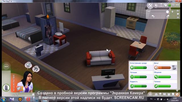 Sims 4 №2 Знакомимся с жителями.......И едем первый раз на работу смотреть онлайн