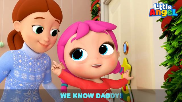 Who's At The Door (Christmas Edition) | Little Angel Kids Songs & Nursery Rhymes