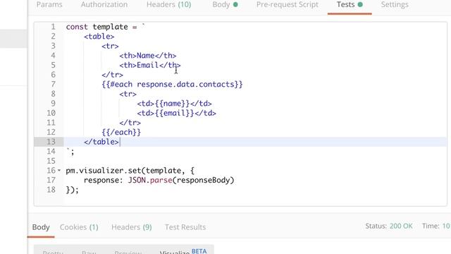 Visualize API responses in Postman смотреть онлайн