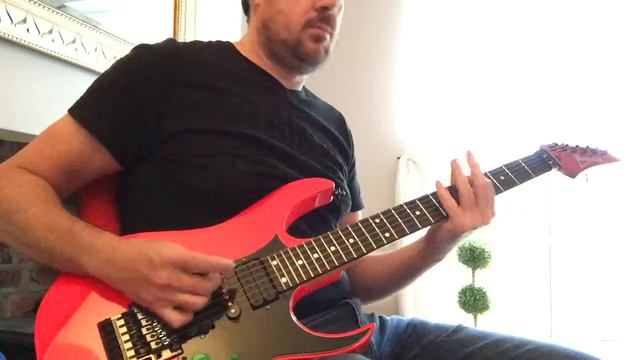 Warm up : nuno bettencourt style chords in electric guitar Ibanez RG550 (1990) смотреть онлайн