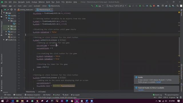 Simple Kotlin Clicker app смотреть онлайн