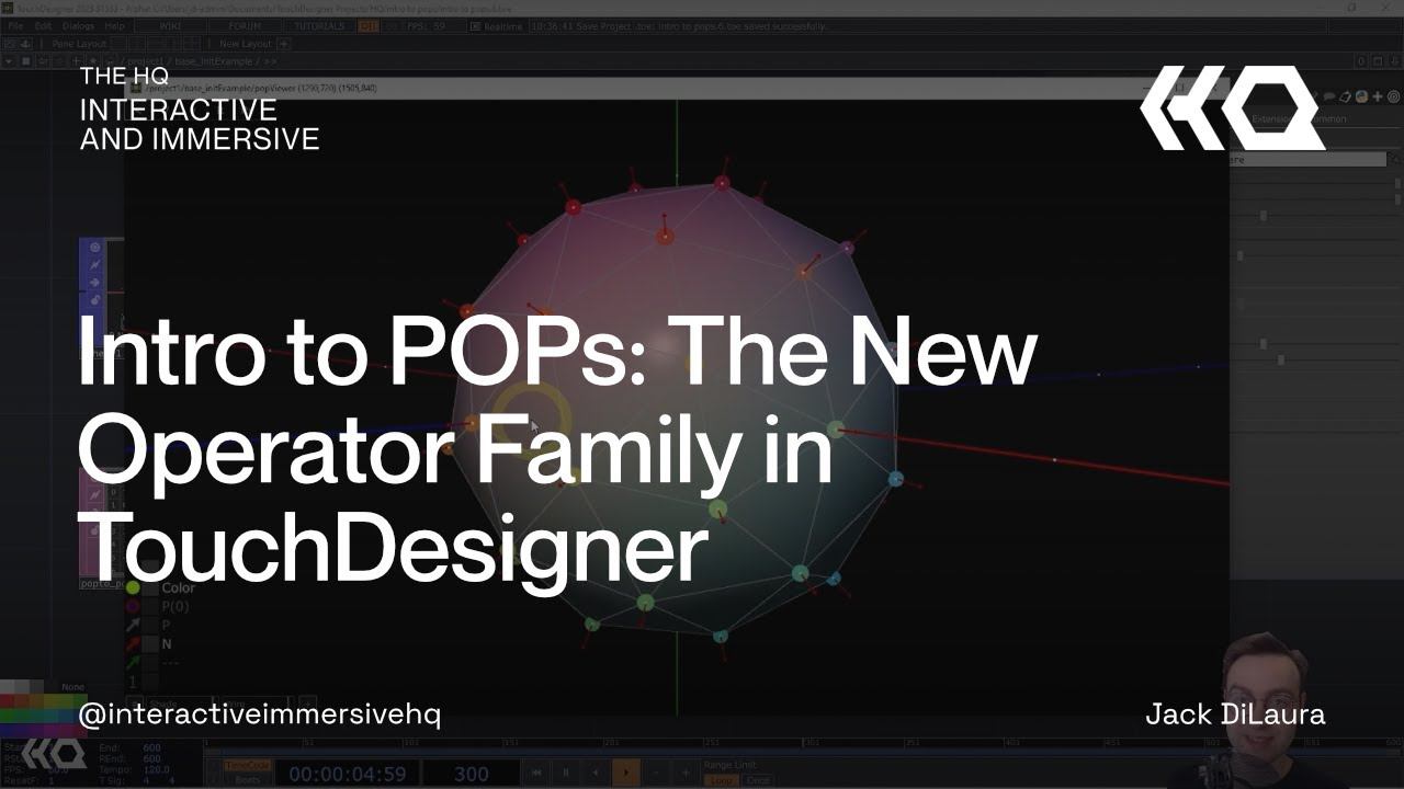 Intro to POPs: The New Operator Family in TouchDesigner смотреть онлайн