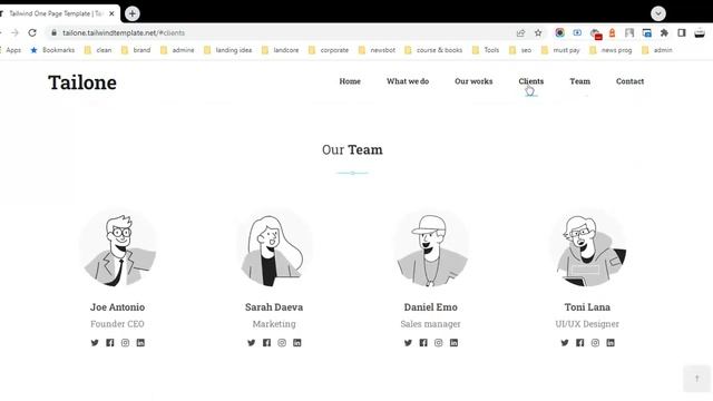 Free Tailwind Landing Page Template смотреть онлайн