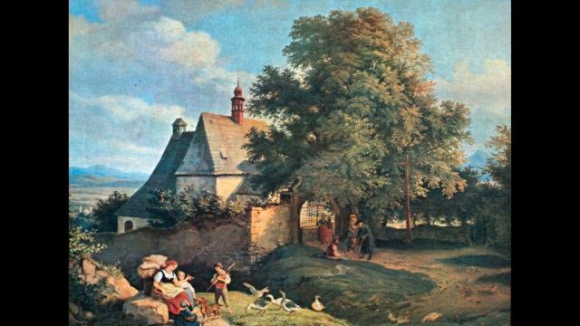 Adrian Ludwig Richter (1803-1884) A collection of paintings 4K Ultra HD смотреть онлайн