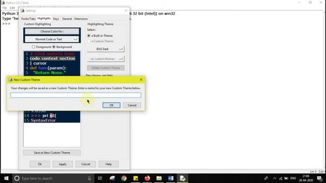 How to set dark IDLE Theme in Python - Font, Size etc. смотреть онлайн