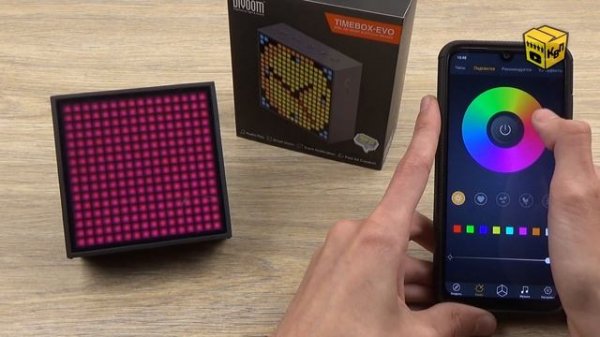 ? Колонка Divoom TIMEBOX EVO - Яркая беспроводная колонка из Китая с пиксельным экраном