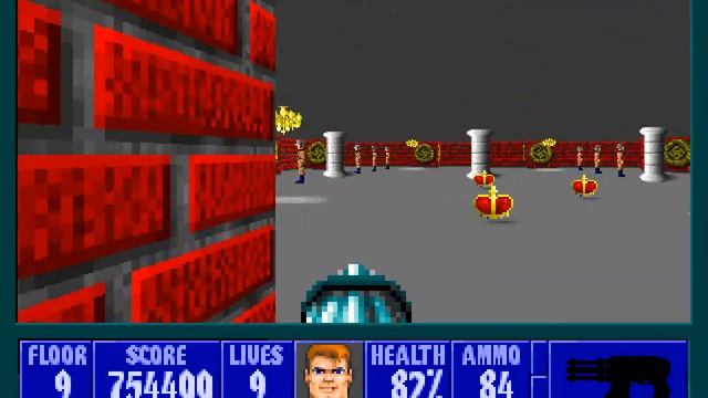 Wolfenstein 3D - (World War II 3D SDL ) - Episode 1 1942 - Floor 9 смотреть онлайн