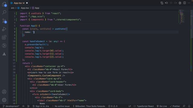 #3. React Form - Membuat dan menggunakan input form di react смотреть онлайн