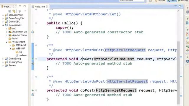 java eclipse demo servlet смотреть онлайн