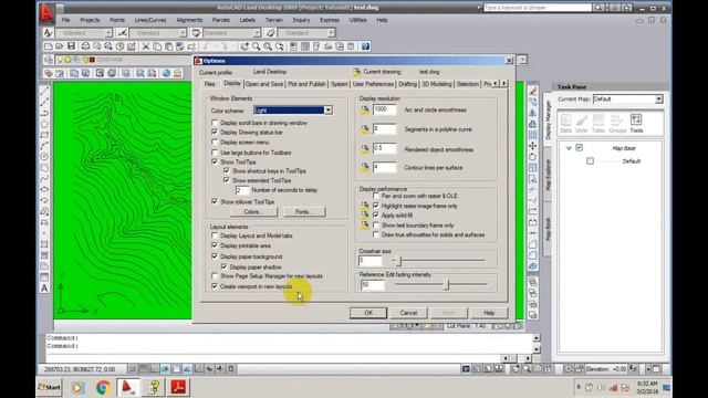 Changing the Map Background Color Autocad Land Desktop 2009 смотреть онлайн