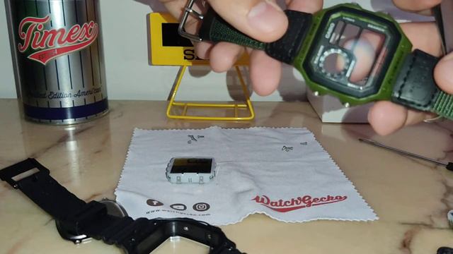 tutorial casio AE1200 (royal) sostituzione quadrante/cor su cassa synoke 9619B verde cinturino nylo смотреть онлайн
