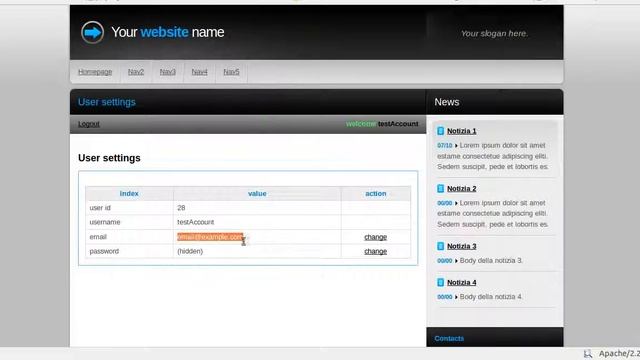 PHP - user system смотреть онлайн