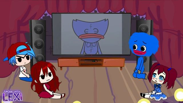 FNF Characters & Huggy Wuggy React to Poppy Playtime Memes Part 2 | Gacha with Lexi смотреть онлайн