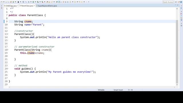 Super keyword In Java Attribute Invocation смотреть онлайн