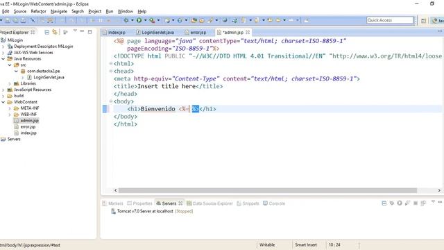 12.- HTTPSESSION LOGIN LOGOUT SERVLET смотреть онлайн