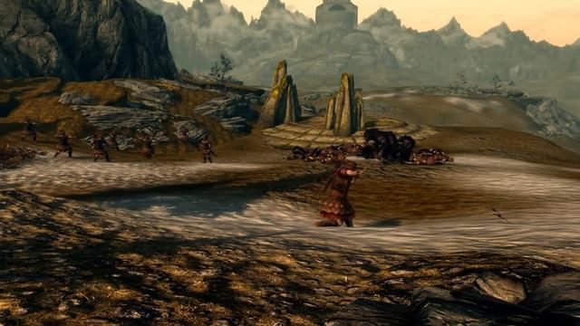 10 Werewolves VS 50 Imperial Soldiers HD Skyrim смотреть онлайн