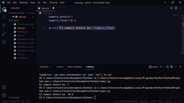 ? CURSO de PYTHON desde CERO - 20 CONCATENAR | CONVERTIR un NUMERO INT o FLOAT a STRING en PYTHON смотреть онлайн