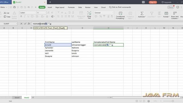 WPS Office Spreadsheet Tutorial - concatenate Function | WPS Office 2019 смотреть онлайн