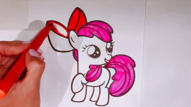 MLP My Little Pony Cute Pony Coloring Мой маленький пони Раскраска #pony #mylittlepony #пони