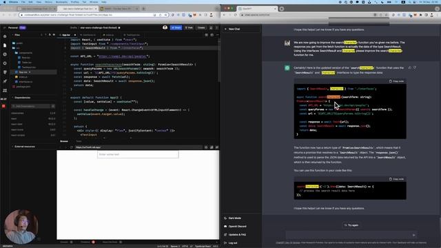 Simple React app with ChatGPT смотреть онлайн