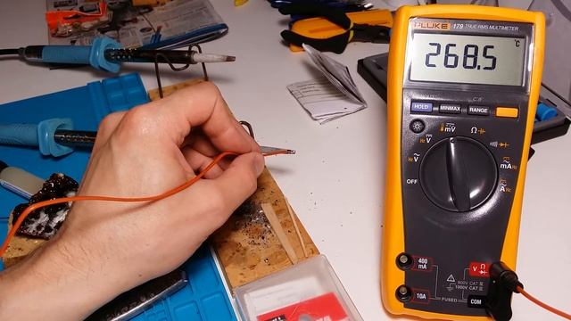 Температура жала паяльника "Goot". смотреть онлайн