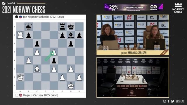 Magnus ANALYZES the GAME He Beat Ian Nepomniachtchi in Norway Chess 2021 смотреть онлайн