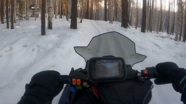 Сысертский район на снегоходе Polaris INDY 850XC смотреть онлайн