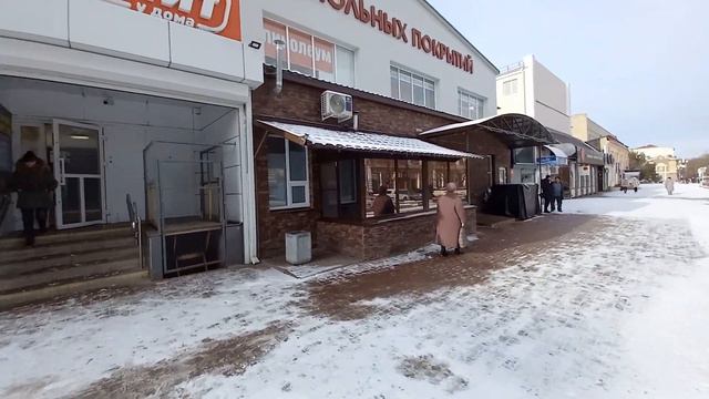 Отдых в Ейске на Азовском море . Центр Ейска в конце января 2024 года . смотреть онлайн