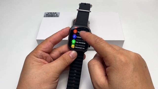 Vwar Model 2 Ultra Smart Watch Black Color Unboxing- 1GB Memory Local Music Player, ECG, Recording смотреть онлайн