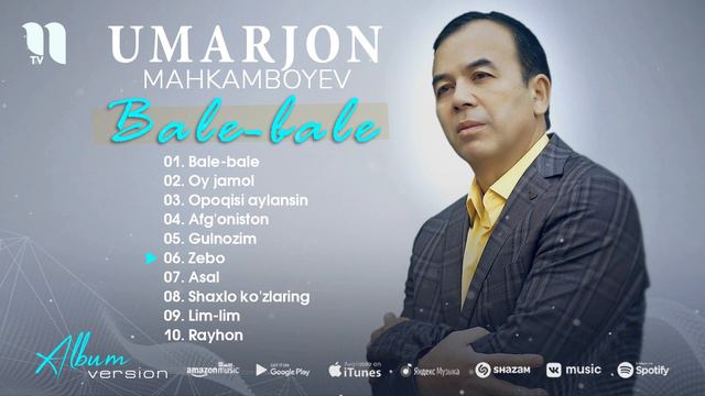 Umarjon Mahkamboyev - Bale-bale Nomli Albom Dasturi