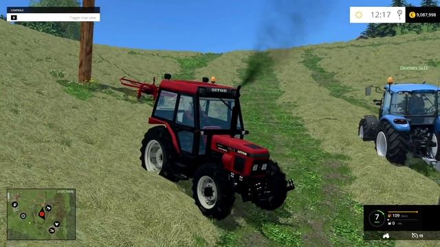 Day#7: Mowing grass silage and feeding cows in South-east Slovenia (UTH v3. map) смотреть онлайн