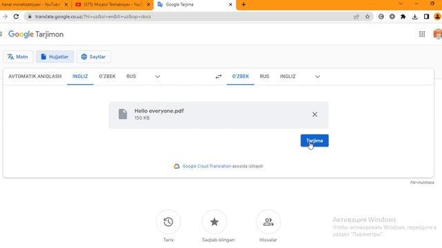 Qanday qilib pdf fayllarni turli tillarga tarjima qilish |translate pdf files to different language смотреть онлайн
