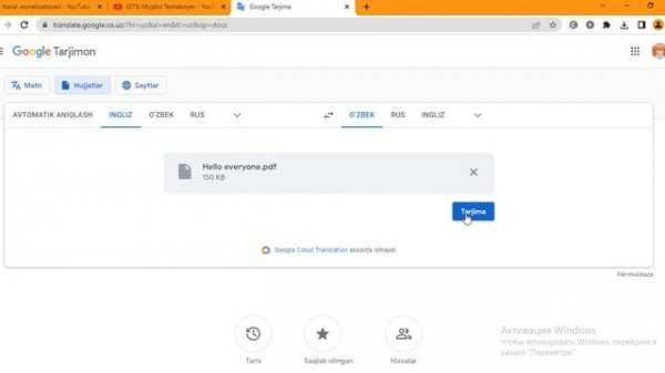 Qanday qilib pdf fayllarni turli tillarga tarjima qilish |translate pdf files to different language