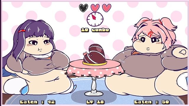 DEBU DEBU LITERATURE CLUB - Weight Gain Game смотреть онлайн