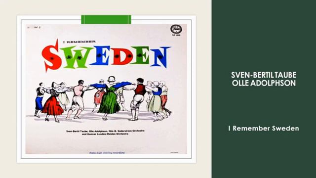 Sven- Bertil - I Remenber Sweden - Taube Adolphoson - Oder Stron - Lp смотреть онлайн