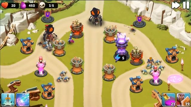 Castle Creeps TD - Chapter 9 Level 33 Final Lessons 3 Stars (Without Sentinel) смотреть онлайн