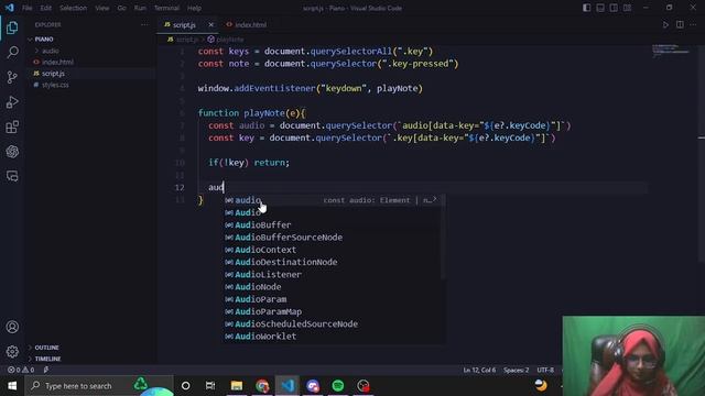 Build a Digital Piano with Javascript (English) смотреть онлайн