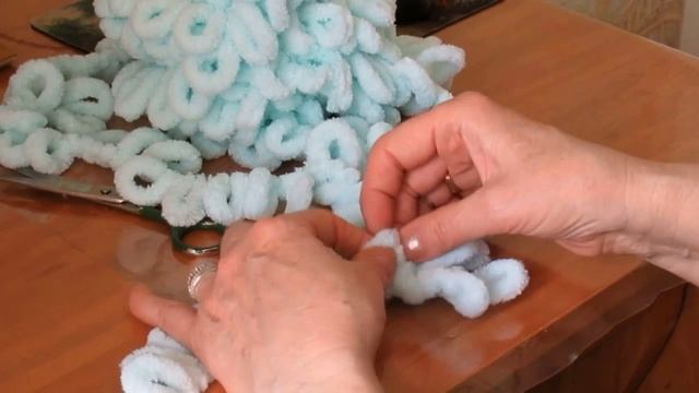 Вязание пальцами из пряжи Alize Puffy Студия дизайна Л Пашкова смотреть онлайн