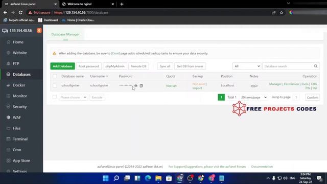 how to host php project on live sever for free with MySQL database and aapanel смотреть онлайн