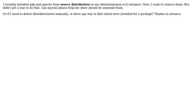 DevOps & SysAdmins: Uninstall php/apache packages which were installed from source смотреть онлайн