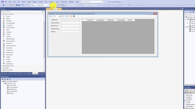 Visual Studio 2019 : VB.NET The Easy Way : How to Connect to SQL Server database file (.mdf) смотреть онлайн