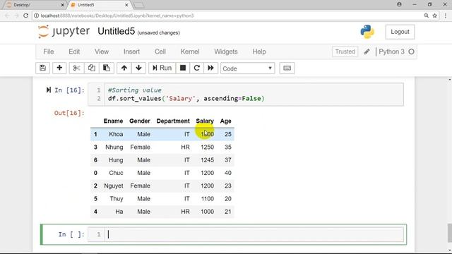 Working With Data Frame in Python смотреть онлайн