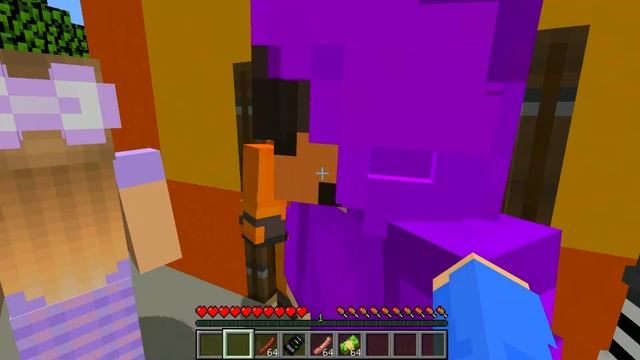 У Васька есть БЕЗУМНАЯ ФАНАТКА в Майнкрафт!