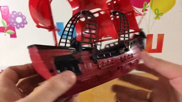 Игрушечный корабль с пиратами. Pirate ship смотреть онлайн